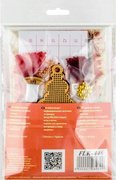 Icicle Golden Motif - Christmas Ornament Wooden Bead Kit, different perspective #2. Select this picture to zoom in