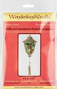 Lantern With Deer - Christmas Ornament Wooden Bead Kit, different perspective #1. Select this picture to zoom in