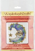 Moon Wizard - Christmas Ornament Wooden Bead Kit, different perspective #1. Select this picture to zoom in