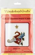 Flying Santa - Christmas Ornament Wooden Bead Kit, different perspective #1. Select this picture to zoom in