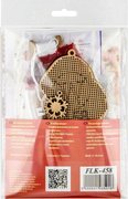 Gnome in Red Hat - Christmas Ornament Wooden Bead Kit, different perspective #2. Select this picture to zoom in