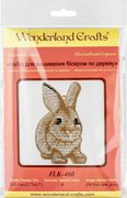 Golden Bunny - Christmas Ornament Wooden Bead Kit, different perspective #1. Select this picture to zoom in