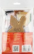 Golden Bunny - Christmas Ornament Wooden Bead Kit, different perspective #2. Select this picture to zoom in