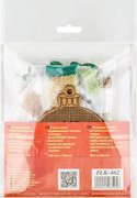 Forest Bunny - Christmas Ornament Wooden Bead Kit, different perspective #2. Select this picture to zoom in