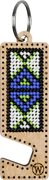 Blue and Green Phone Stand - Ornament Wooden Bead Kit, different perspective #1. Select this picture to zoom in