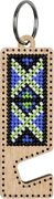 Blue and Green Phone Stand - Ornament Wooden Bead Kit, different perspective #2. Select this picture to zoom in