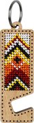 Orange and Red Phone Stand - Ornament Wooden Bead Kit, different perspective #2. Select this picture to zoom in