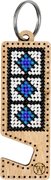 Blue and White Phone Stand - Ornament Wooden Bead Kit, different perspective #1. Select this picture to zoom in