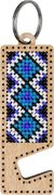 Blue and White Phone Stand - Ornament Wooden Bead Kit, different perspective #2. Select this picture to zoom in