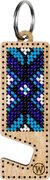 Blue and Cyan Phone Stand - Ornament Wooden Bead Kit, different perspective #1. Select this picture to zoom in