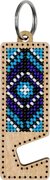 Blue and Cyan Phone Stand - Ornament Wooden Bead Kit, different perspective #2. Select this picture to zoom in