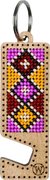 Pink and Yellow Phone Stand - Ornament Wooden Bead Kit, different perspective #1. Select this picture to zoom in