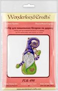 Fairy Gnome - Christmas Ornament Wooden Bead Kit, different perspective #1. Select this picture to zoom in