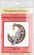 Moonlit Dreams - Bunny - Ornament Wooden Bead Kit, different perspective #1. Select this picture to zoom in