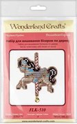Fairy Horse - Christmas Ornament Wooden Bead Kit, different perspective #1. Select this picture to zoom in