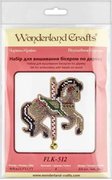 Forest Horse - Christmas Ornament Wooden Bead Kit, different perspective #1. Select this picture to zoom in