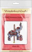 Cheerful Elephant - Christmas Ornament Wooden Bead Kit, different perspective #1. Select this picture to zoom in