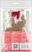 Cheerful Elephant - Christmas Ornament Wooden Bead Kit, different perspective #2. Select this picture to zoom in