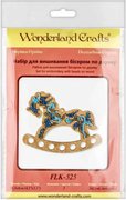 Horse Organizer - Christmas Ornament Wooden Bead Kit, different perspective #1. Select this picture to zoom in