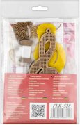 Treble Clef - Christmas Ornament Wooden Bead Kit, different perspective #2. Select this picture to zoom in