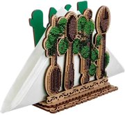 Napkin Holder - Table Setting - Wooden Bead Kit, different perspective #1. Select this picture to zoom in