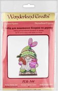 Cheerful Gnome - Easter Ornament Wooden Bead Kit, different perspective #1. Select this picture to zoom in