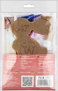 Stained Glass Bunny - Easter Ornament Wooden Bead Kit, different perspective #2. Select this picture to zoom in