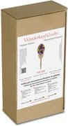 Stained Glass Easter Egg Topper - Ornament Wooden Bead Kit, different perspective #2. Select this picture to zoom in