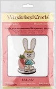 Sunny Bunny - Easter Ornament Wooden Bead Kit, different perspective #1. Select this picture to zoom in