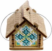 Mountain House - Ornament Wooden Bead Kit, different perspective #1. Select this picture to zoom in