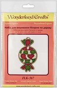 Stained Glass Candy - Christmas Wooden Ornament Bead Kit, different perspective #1. Select this picture to zoom in