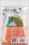 Stained Glass Deer - Wooden Ornament Bead Kit, different perspective #2. Select this picture to zoom in
