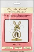Loving Bunny - Easter Wooden Ornament Bead Kit, different perspective #1. Select this picture to zoom in