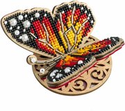 Bright Butterfly - Wooden Ornament Bead Kit, different perspective #1. Select this picture to zoom in