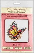 Bright Butterfly - Wooden Ornament Bead Kit, different perspective #2. Select this picture to zoom in