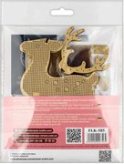 Forest Deer - Double-Sided Wooden Bead Kit, different perspective #2. Select this picture to zoom in