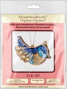 Blue Bird - Double-Sided Wooden Bead Kit, different perspective #1. Select this picture to zoom in