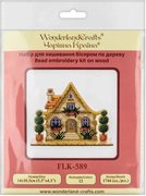 House With Topiary - Wooden Bead Kit, different perspective #1. Select this picture to zoom in