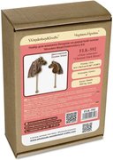 Chestnut Stick Horse - Double Sided Wooden Bead Kit, different perspective #2. Select this picture to zoom in