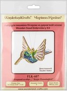 Bright Hummingbird - Wooden Bead Kit, different perspective #1. Select this picture to zoom in