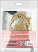 Easter Egg - Classic Gold Ornament - Wooden Bead Kit, different perspective #2. Select this picture to zoom in