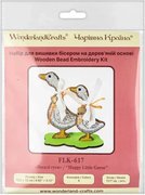 Happy Little Geese - Wooden Bead Kit, different perspective #1. Select this picture to zoom in
