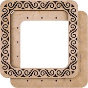 Magnetic Frame Swirls - 7.5 x 7.5 - fits Mill Hill Kits, different perspective #2. Select this picture to zoom in