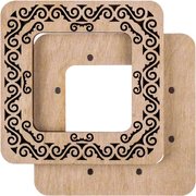 Magnetic Embroidery Frame Swirls - 3.9 x 3.9, different perspective #1. Select this picture to zoom in