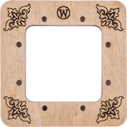 Magnetic Embroidery Frame Swirls - 3.9 x 3.9, different perspective #2. Select this picture to zoom in