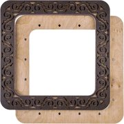 Magnetic Frame Dark Swirls - 7.5 x 7.5 - fits Mill Hill Kits, different perspective #2. Select this picture to zoom in