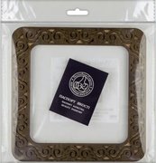 Magnetic Frame Dark Swirls - 7.5 x 7.5 - fits Mill Hill Kits, different perspective #3. Select this picture to zoom in