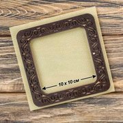 Magnetic Embroidery Frame Dark Swirls - 5.5 x 5.5, different perspective #1. Select this picture to zoom in