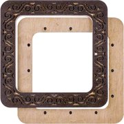 Magnetic Embroidery Frame Dark Swirls - 5.5 x 5.5, different perspective #2. Select this picture to zoom in