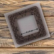 Magnetic Embroidery Frame Dark Swirls - 3.9 x 3.9, different perspective #1. Select this picture to zoom in